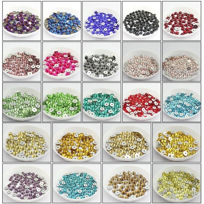 flatback rhinestone with one hole